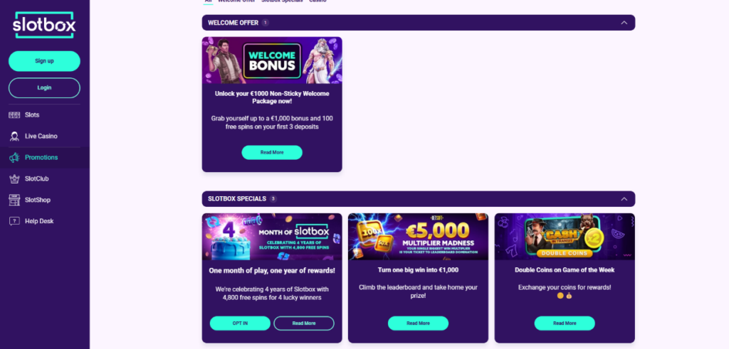Slotbox Bonus Code